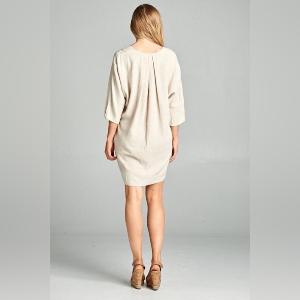 Ellison linen dress‎ SZ SM - Picture 3 of 11
